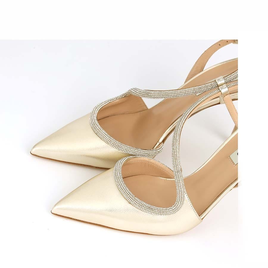 Ninalilou sandal chanel Love swarovski platinum