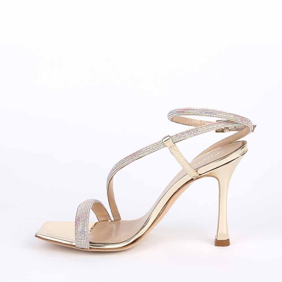 Ninalilou sandal Bimba platinum mirror