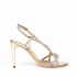 Ninalilou sandalo Love strass specchio platino