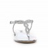 Ninalilou sandalo infradito flat argento Elisa swarovski