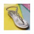 Ninalilou sandalo infradito flat argento Elisa swarovski