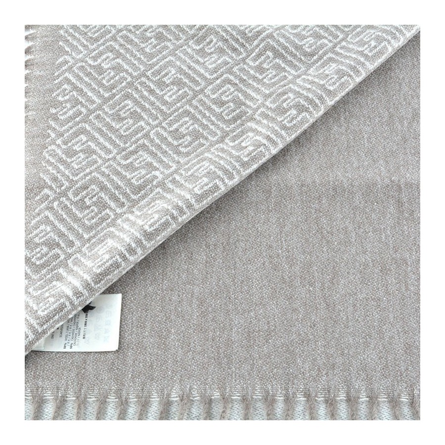 Sciarpa Fendi zucca signature jacquard bianco tortora