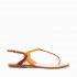 Maliparmi woman sandal Infrabijoux flat rust orange Cuts & Bead