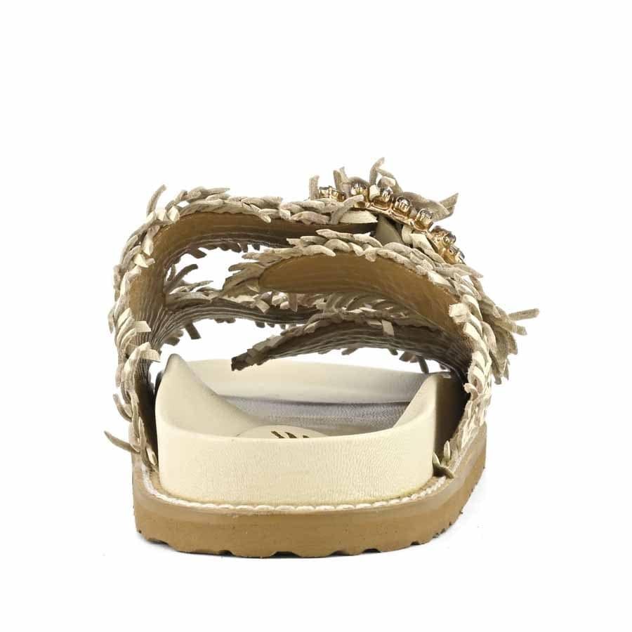 Coral Blue birkenstock slidedoppia fascia gioiello white
