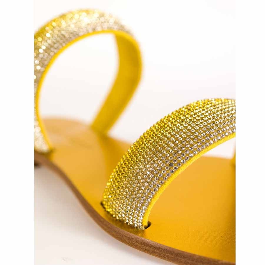 Rago collection sandalo flat Sorbetto frate giallo limone
