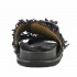 Coral Blue birkenstock slidedoppia fascia gioiello black