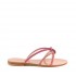 Rago collection flat sandal crab multi raspberry interweaving Sorbet
