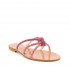 Rago collection sandalo flat Sorbetto granchio intreccio multi lampone
