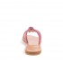 Rago collection flat sandal crab multi raspberry interweaving Sorbet