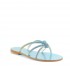 Rago collection sandalo flat Sorbetto granchio intreccio multi turchese