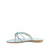 Rago collection sandalo flat Sorbetto granchio intreccio multi turchese