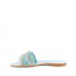 Rago collection sandalo flat Sorbetto doppia fascia turchese
