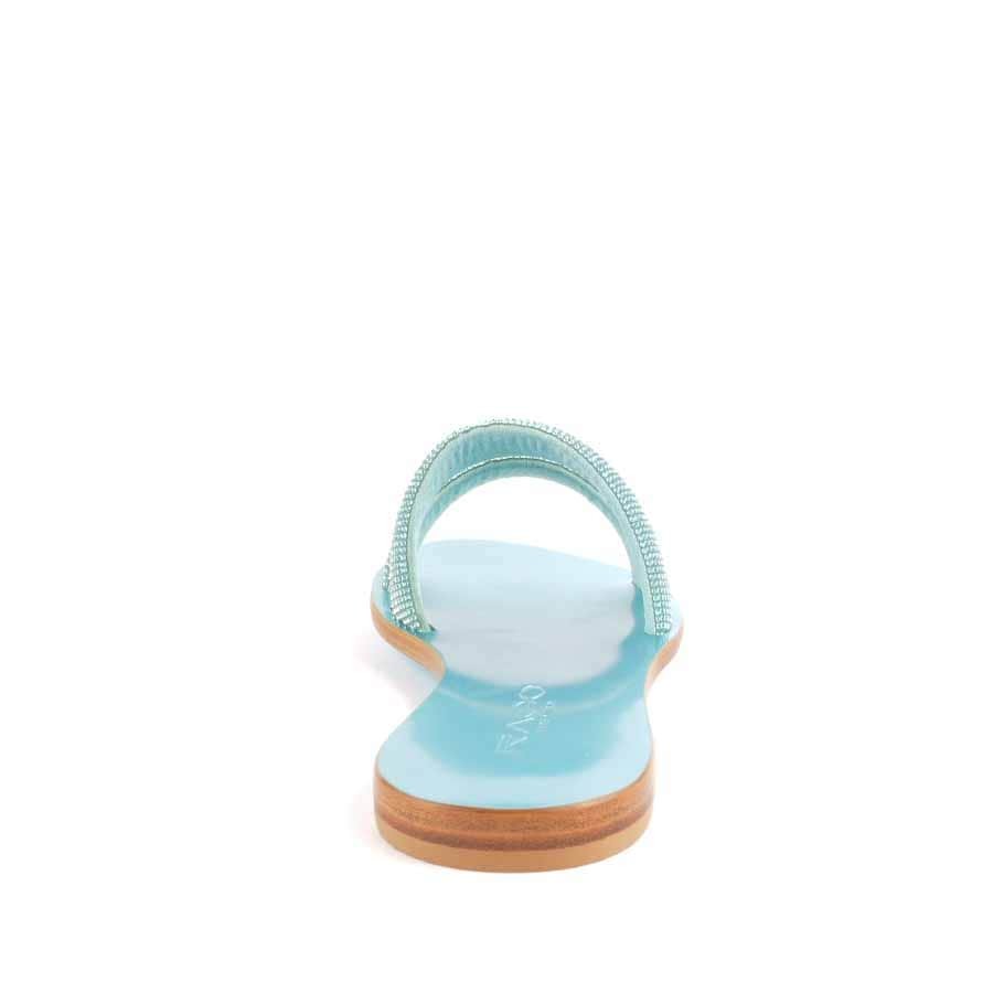 Rago collection sandalo flat Sorbetto doppia fascia turchese