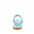 Rago collection flat sandal Sorbet double turquoise band