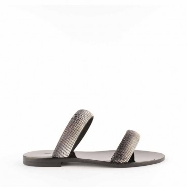 Rago collection sandalo flat Sorbetto frate nero carbone
