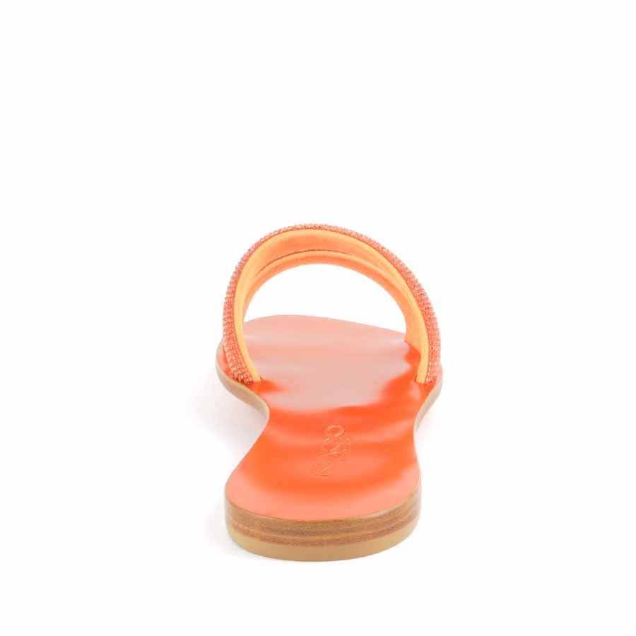 Rago collection sandalo flat Sorbetto doppia fascia arancio