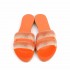 Rago collection sandalo flat Sorbetto doppia fascia arancio