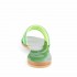 Rago collection sorbet flat sandal double green band
