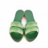 Rago collection sandalo flat Sorbetto doppia fascia verde menta