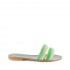 Rago collection sandalo flat Sorbetto doppia fascia verde menta