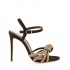 Rago collection sandalo nodo strass nero
