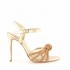 Rago collection sandalo nodo strass platino