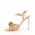 Rago collection platinum rhinestone knot sandal