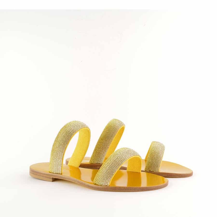 Rago collection sandalo flat Sorbetto frate giallo limone