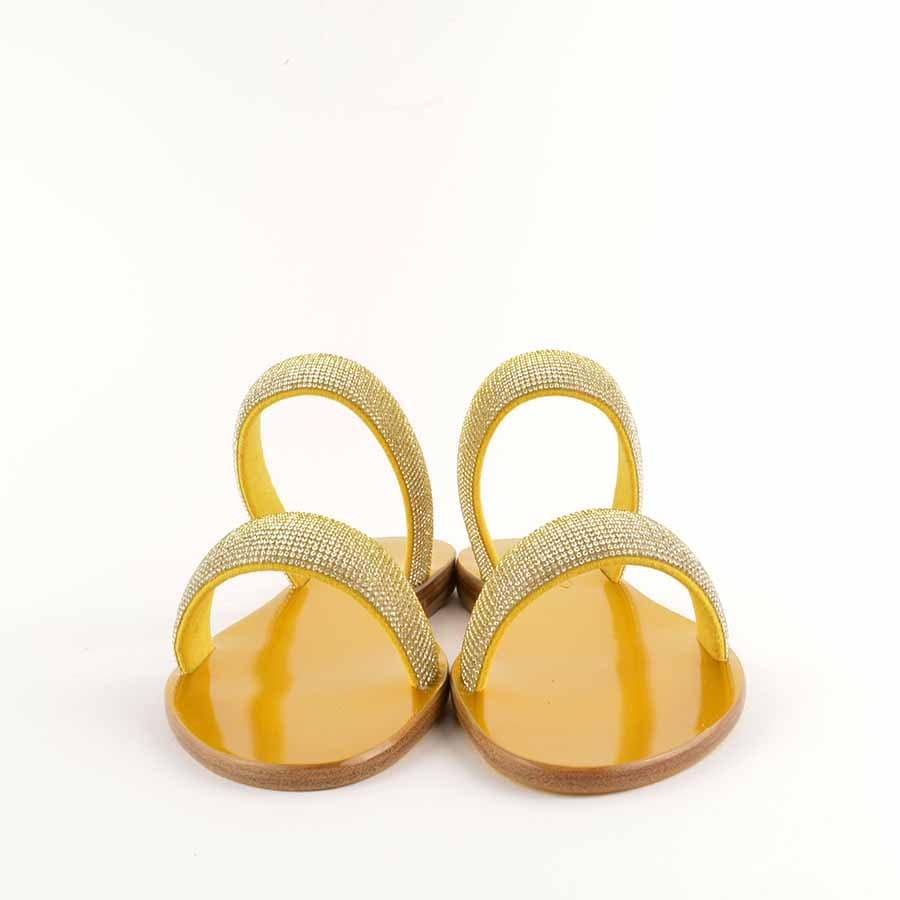 Rago collection sandalo flat Sorbetto frate giallo limone