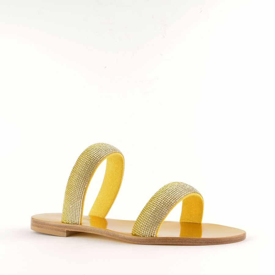 Rago collection sandalo flat Sorbetto frate giallo limone