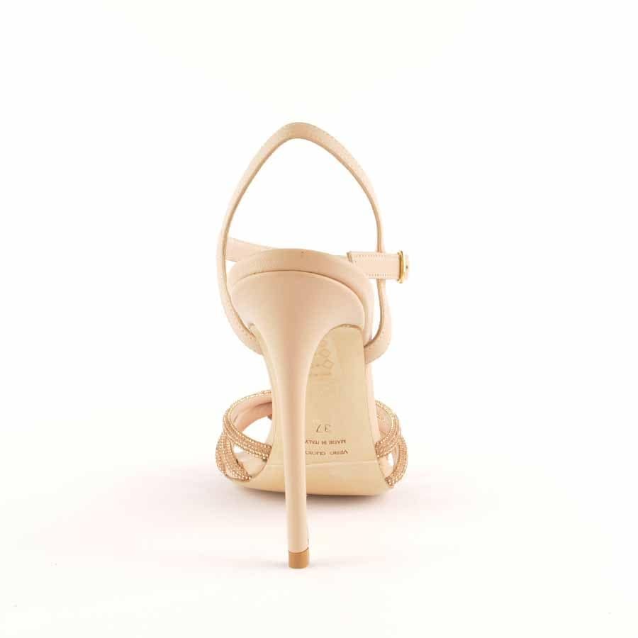 Rago collection sandalo nodo strass nude