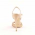 Rago collection nude rhinestone knot sandal