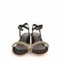 Rago collection sandalo treccia strass nero