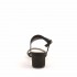 Rago collection sandalo treccia strass nero