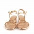 Rago collection sandalo treccia strass bronzo
