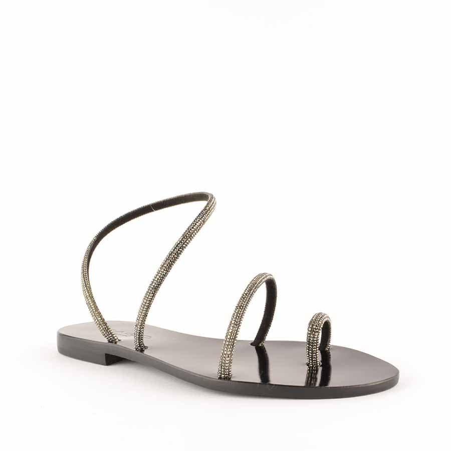 Rago collection sandalo flat Judo nero