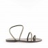 Rago collection sandalo flat Judo nero