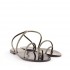 Rago collection black Judo flat sandal