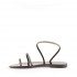 Rago collection black Judo flat sandal