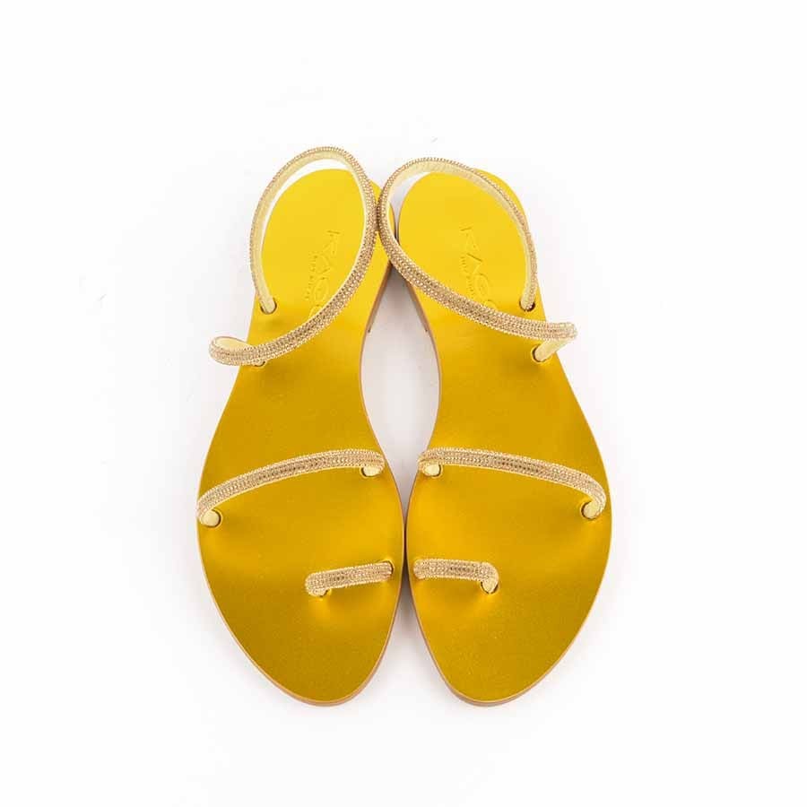 Rago collection gold Judo flat sandal