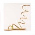 Rago collection Cleopatra flat rhinestone sandal in platinum