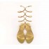 Rago collection sandalo Cleopatra strass flat platino