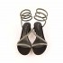 Rago collection Cleopatra black rhinestone sandal