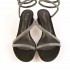 Rago collection Cleopatra black rhinestone sandal
