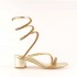 Rago collection Cleopatra rhinestone platinum sandal