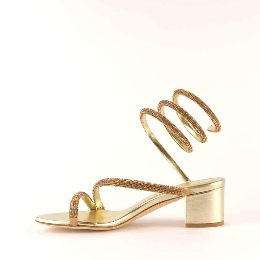 Rago collection sandalo Cleopatra strass platino