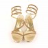 Rago collection Cleopatra rhinestone platinum sandal