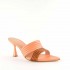 Giampaolo Viozzi peach rust mule sandal