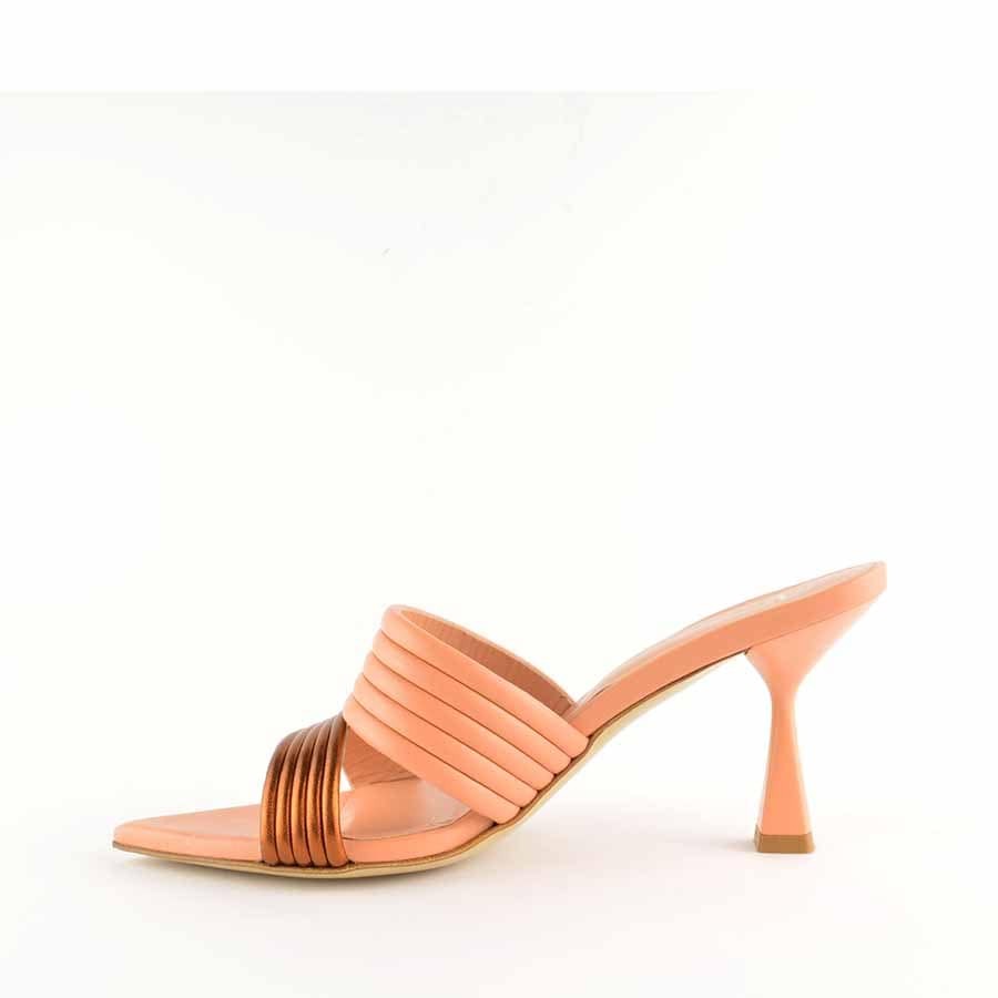Giampaolo Viozzi sandalo mule peach ruggine