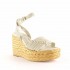 Paloma Barceló wedge sandal Espadrilles Masie white